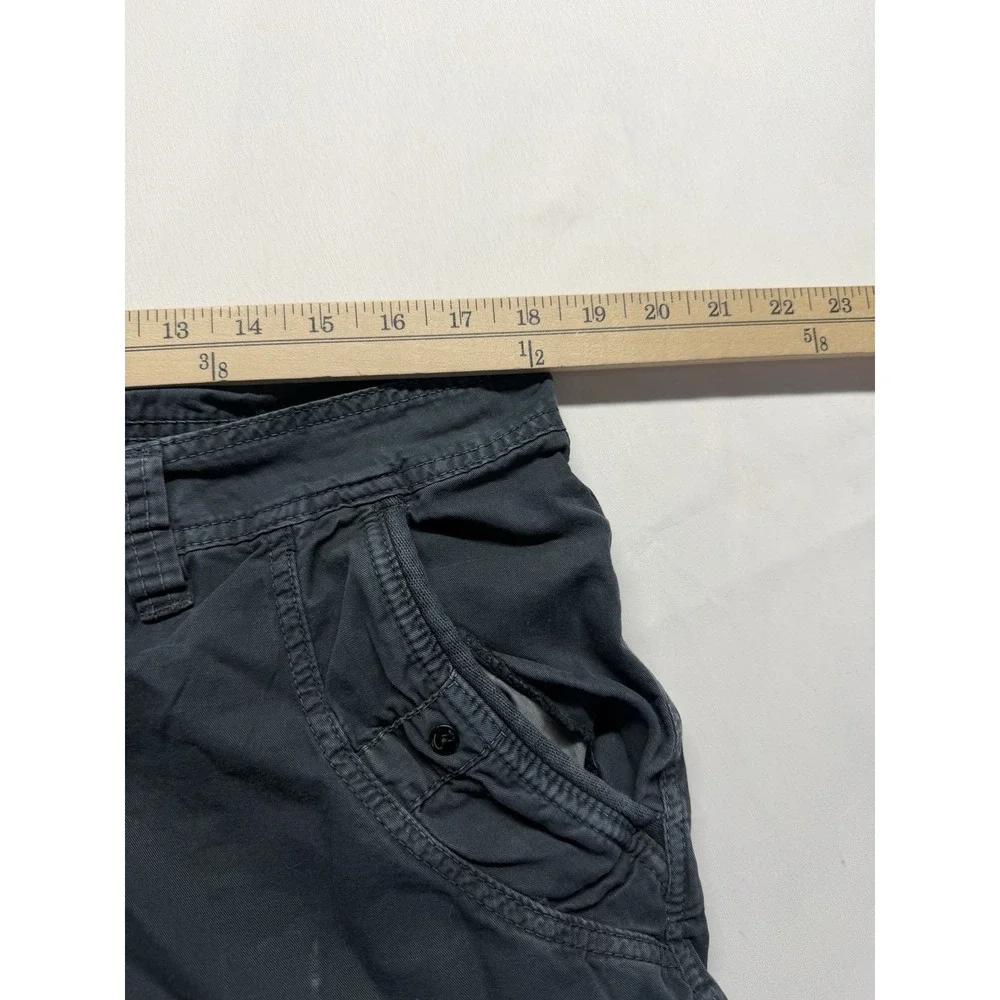 Fried Denim Baggy Cargo Jorts Mens 34 Gray‎ Y2K Skater Utility Shorts Cotton